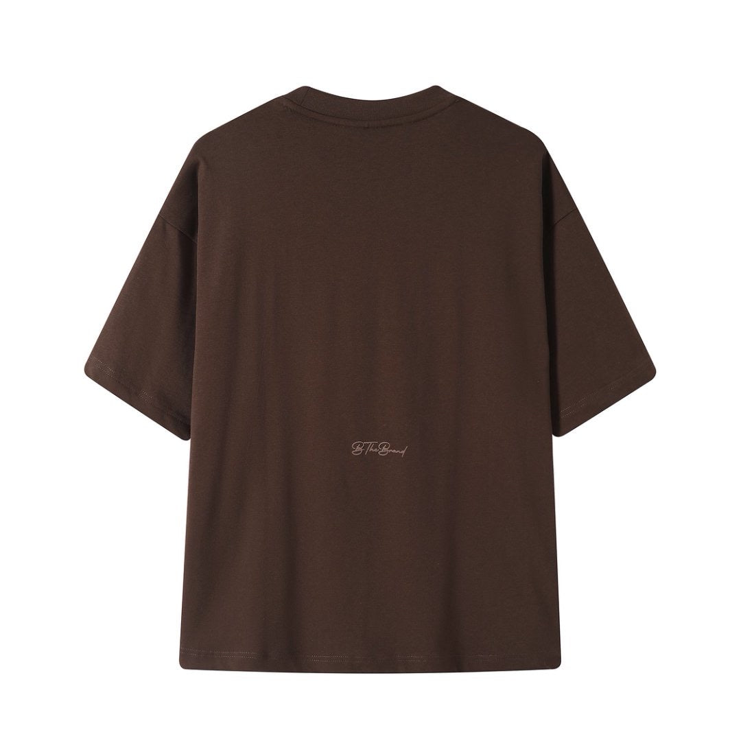 Brown cropped t-shit