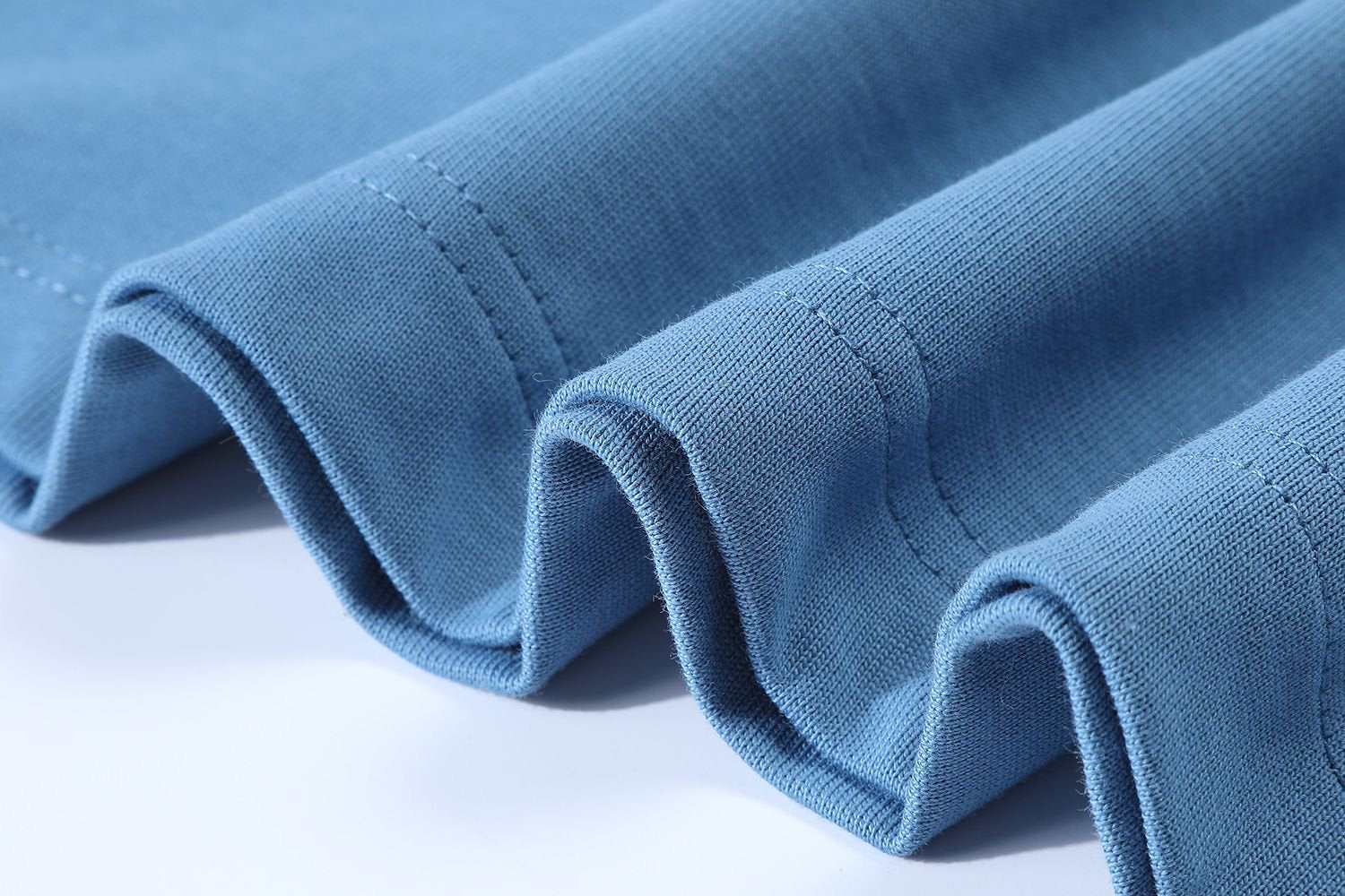 Blue printed cropped t-shit
